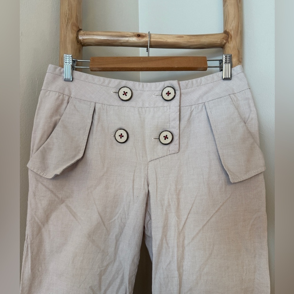 TROVATA BIRDS OF PARADISE WIDE LEG PANTS 6 Texture Spring Academic - Picture 3 of 9